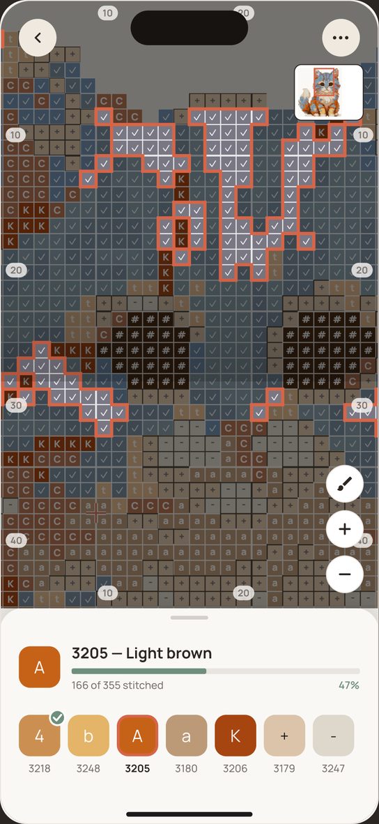 Stitching mode