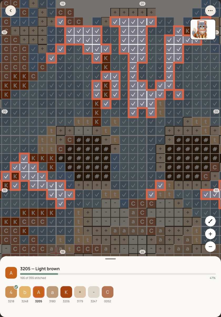 Stitching mode